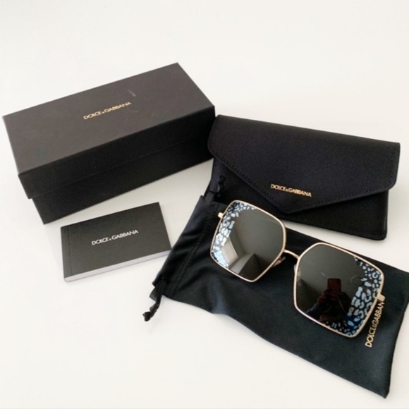 Dolce & Gabbana Black and Silver Sunglasses - Picture 1 of 9
